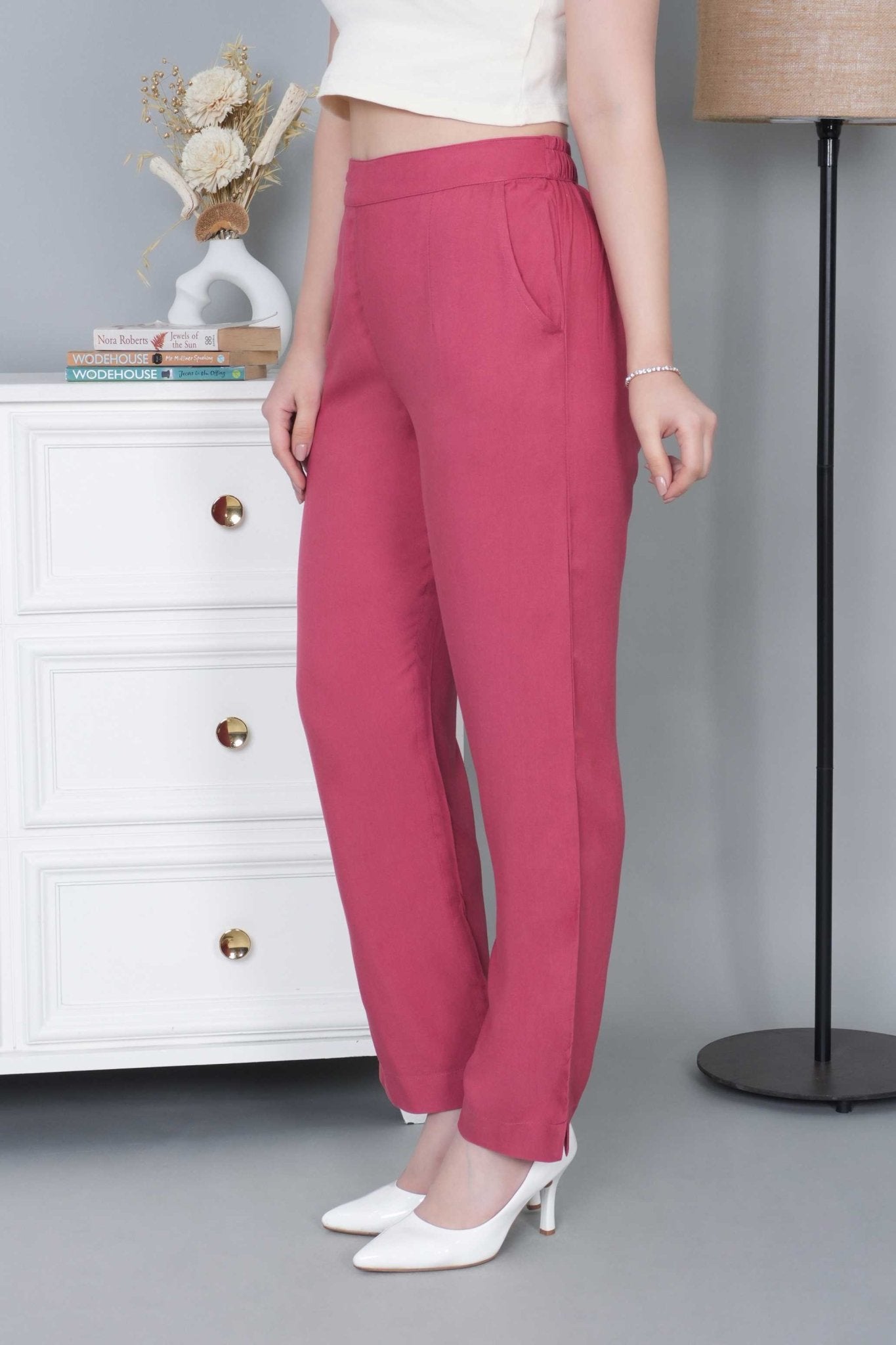 Rose rayon pant [ 100% Rayon, Liva Certified ] - Rayon pants