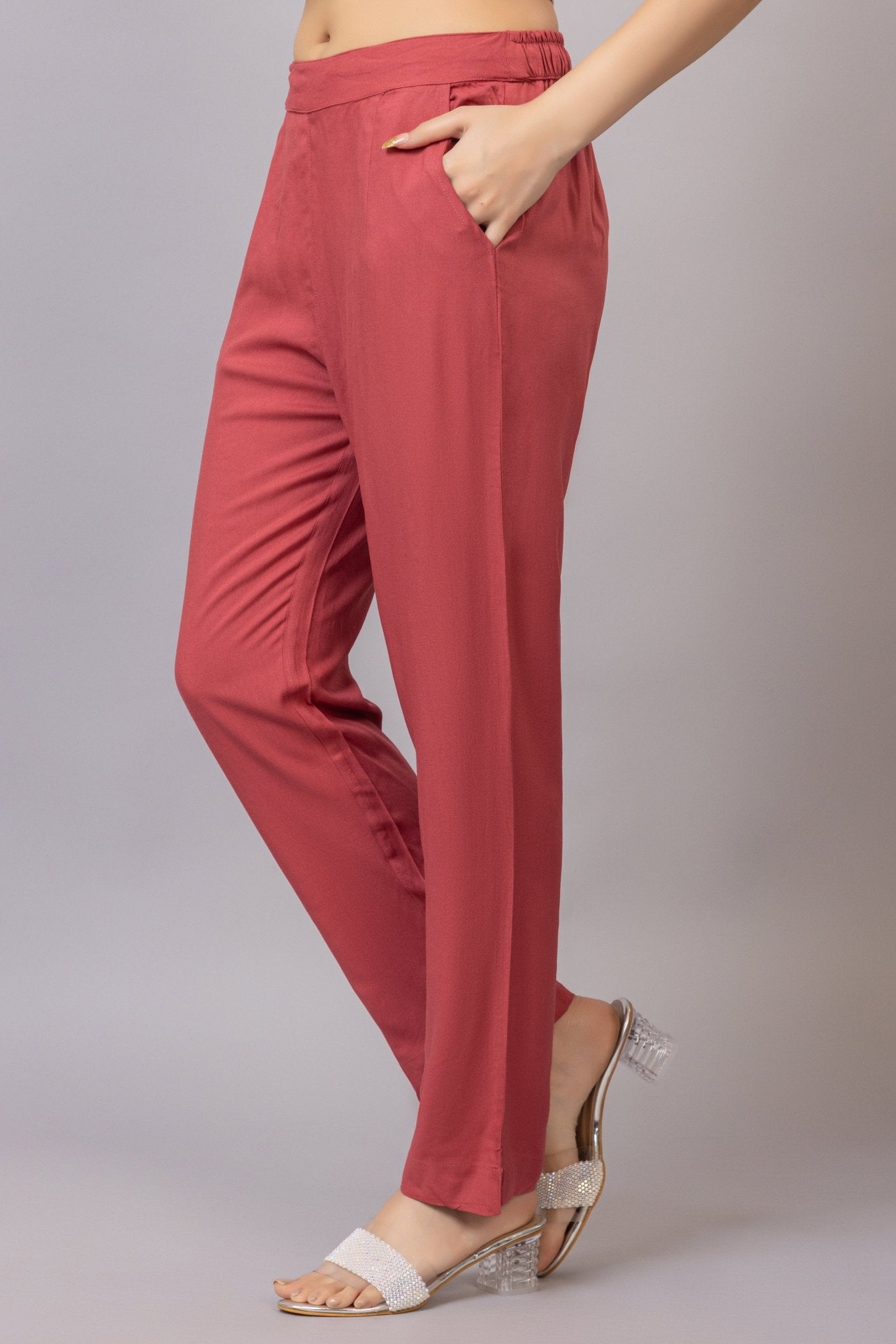Rose rayon pant [ 100% Rayon, Liva Certified ] - Rayon pants