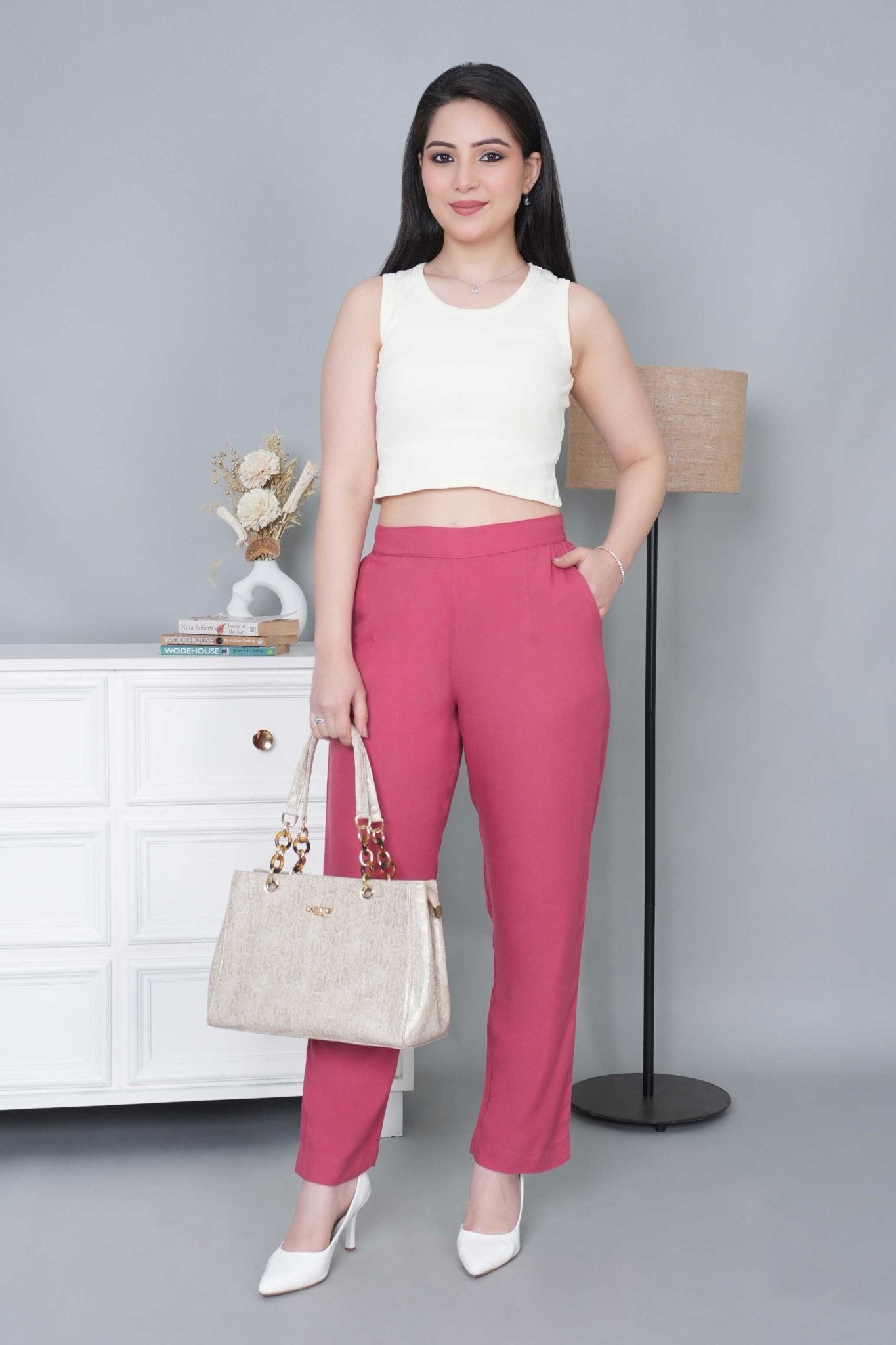 Rose rayon pant [ 100% Rayon, Liva Certified ] - Rayon pants