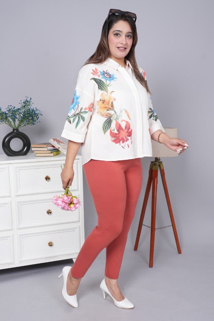 Rust cotton legging - Cotton leggings