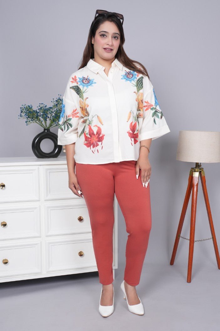 Rust cotton legging - Cotton leggings