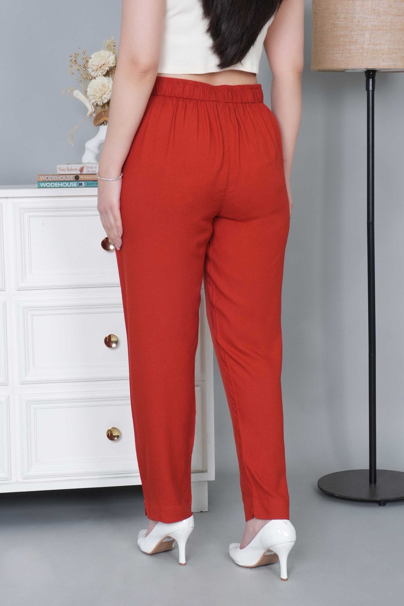 Rust rayon pant [ 100% Rayon, Liva Certified ] - Rayon pants