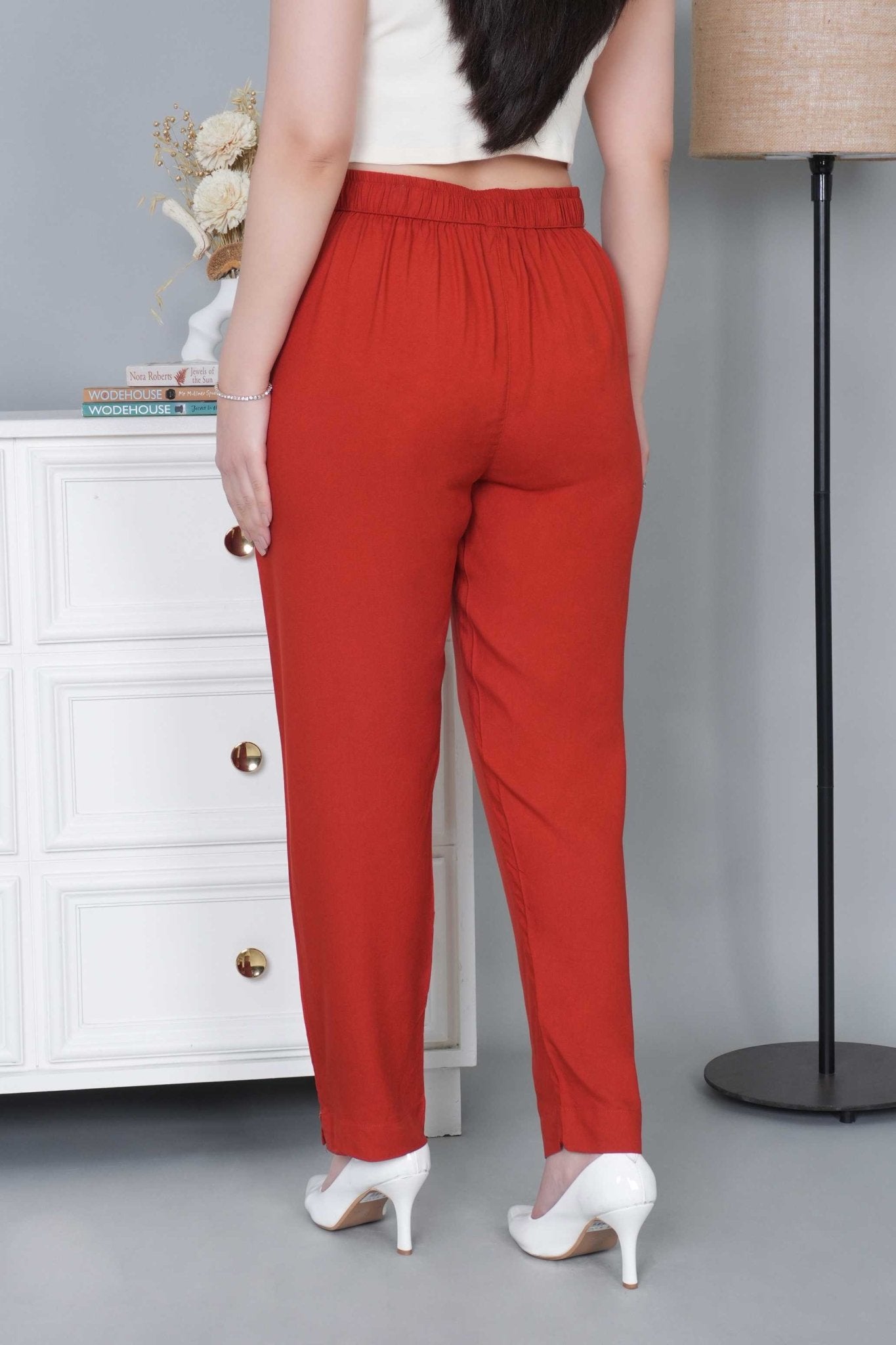 Rust rayon pant [ 100% Rayon, Liva Certified ] - Rayon pants
