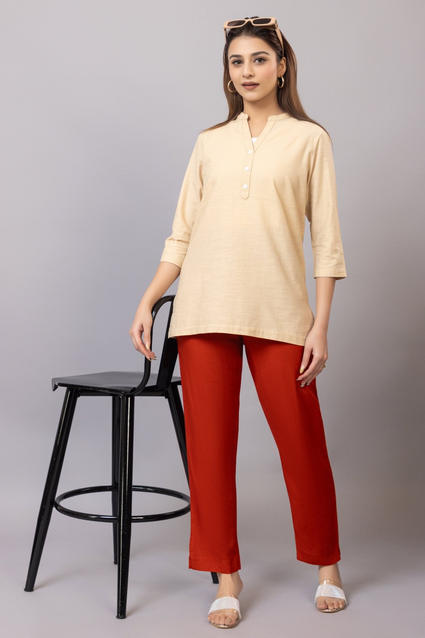 Rust rayon pant [ 100% Rayon, Liva Certified ] - Rayon pants