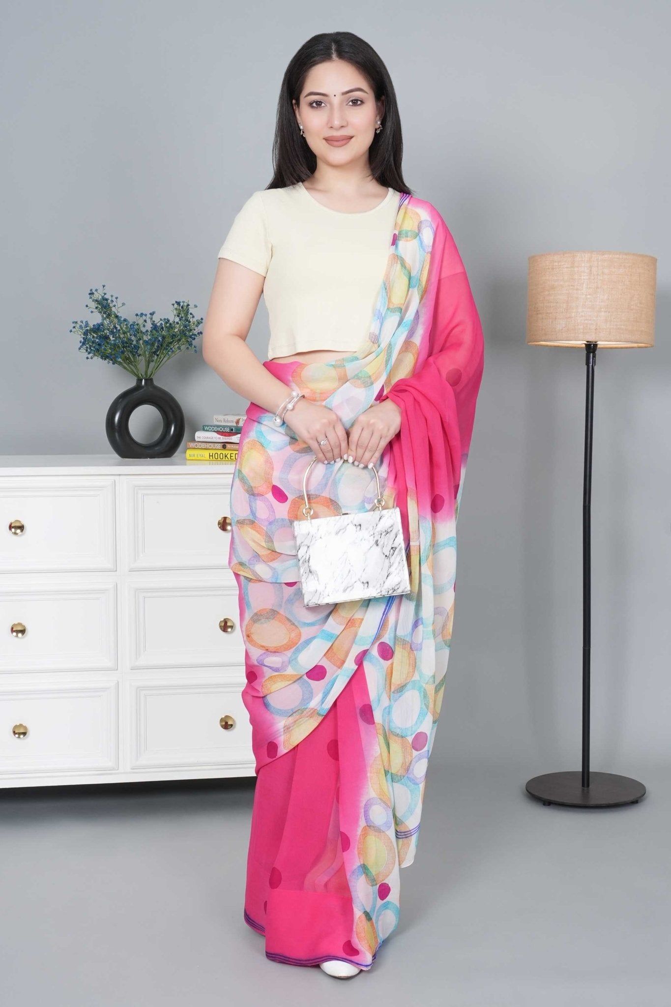 Sand Rib Crop Tshirt Blouse [ 100% USA HQ Cotton, 280 GSM non transparent fabric ] - Rib crop tshirt blouse