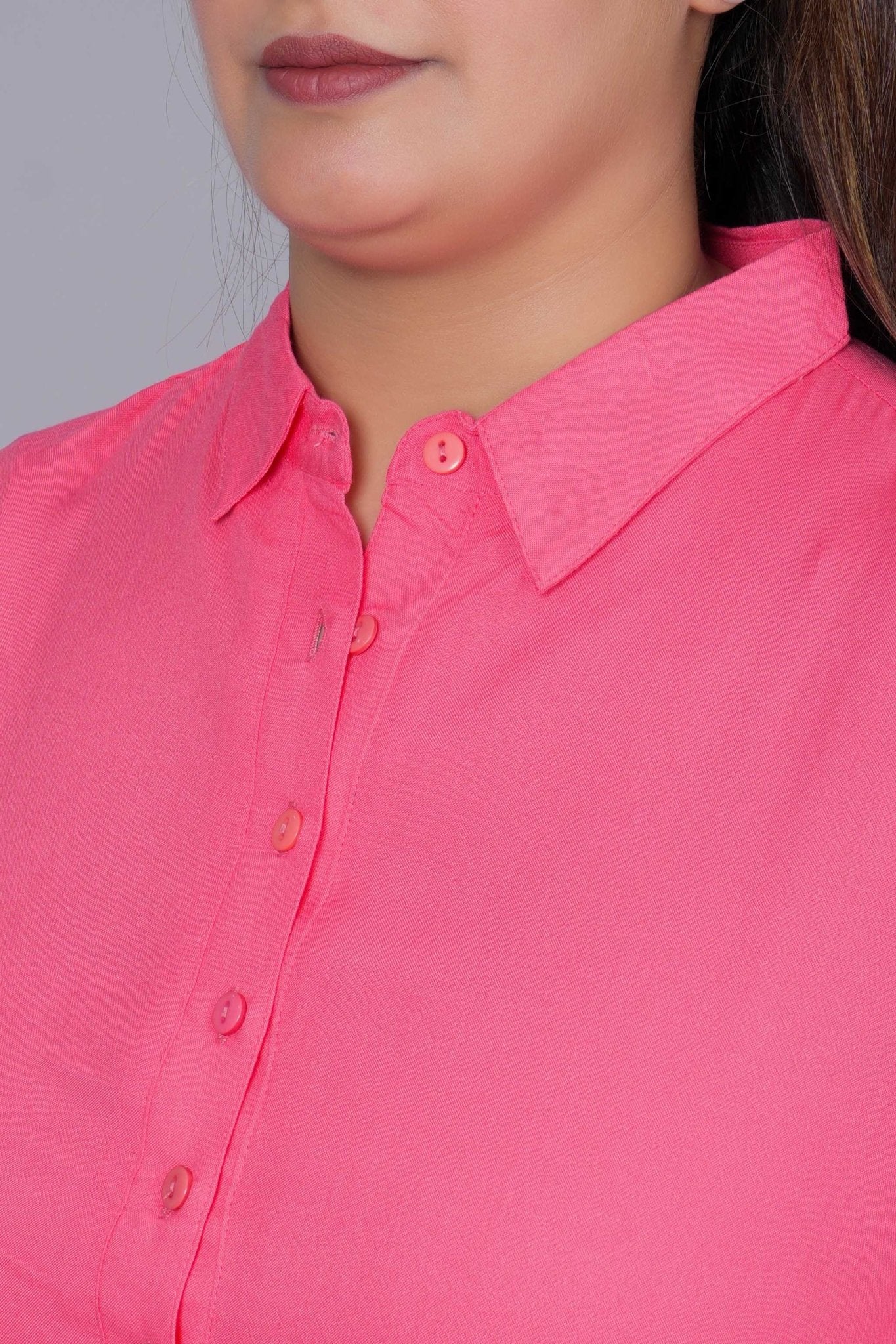 Tea Berry Longline Shirt [ 100% Rayon, Liva Certified ] - Long line shirt