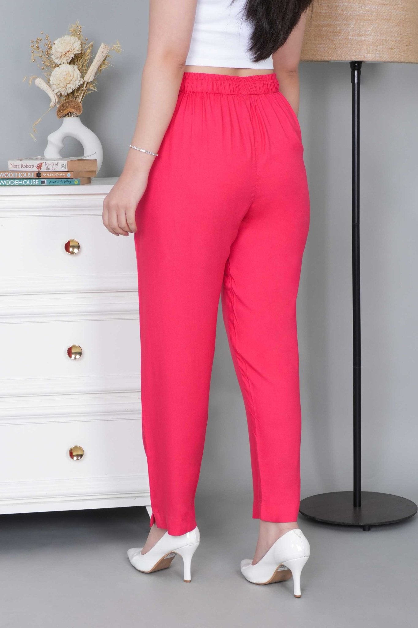 Tea berry rayon pant [ 100% Rayon, Liva Certified ] - Rayon pants