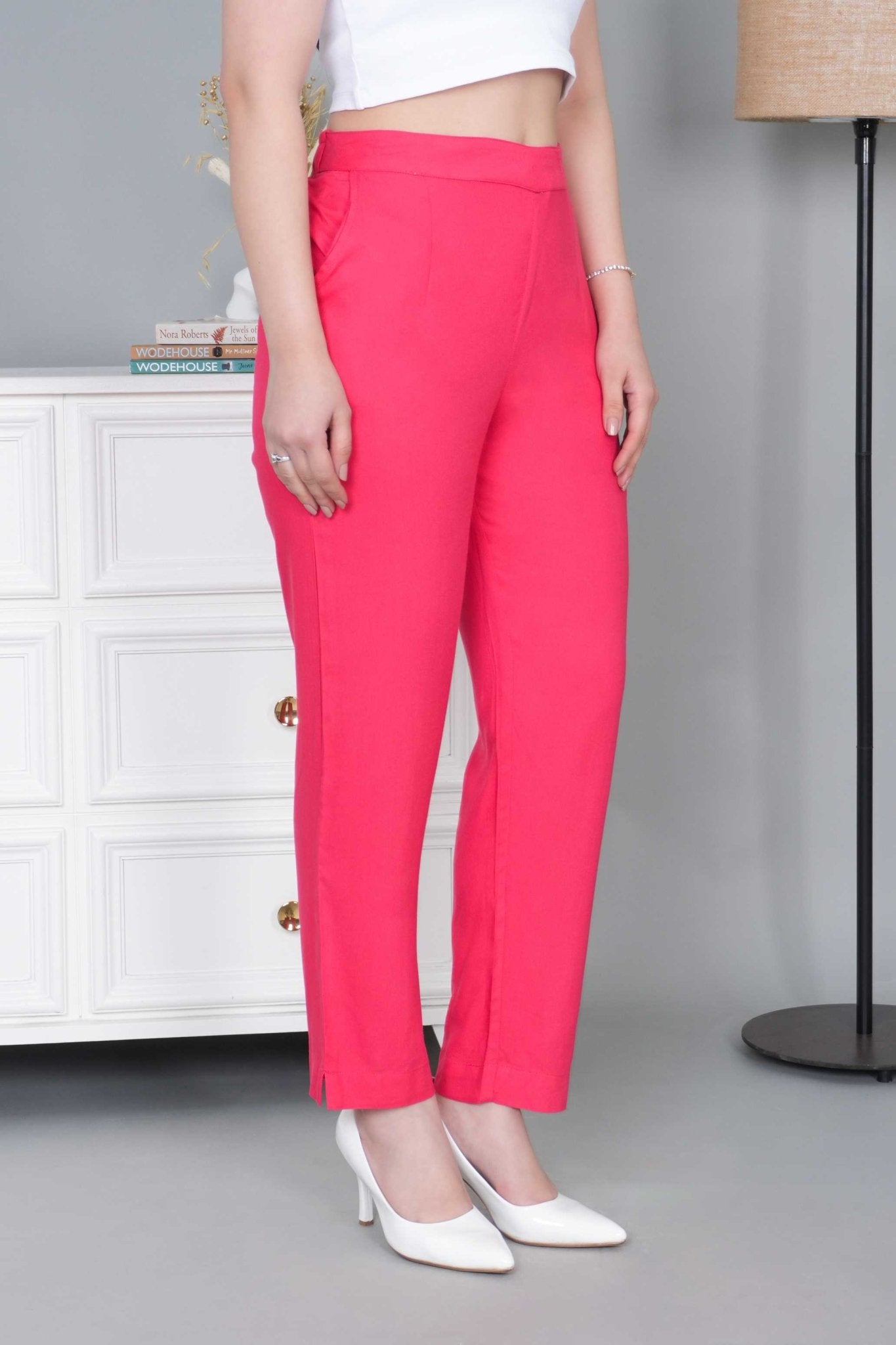 Tea berry rayon pant [ 100% Rayon, Liva Certified ] - Rayon pants