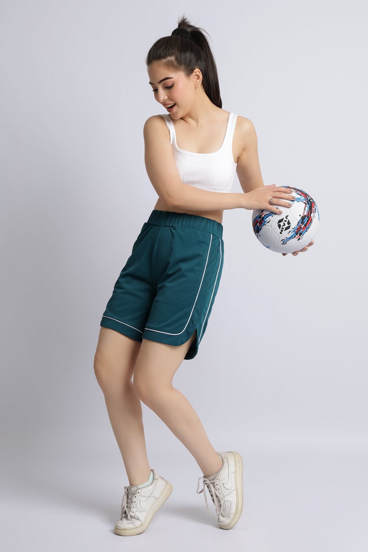 Teal active everyday shorts -Active everyday shorts