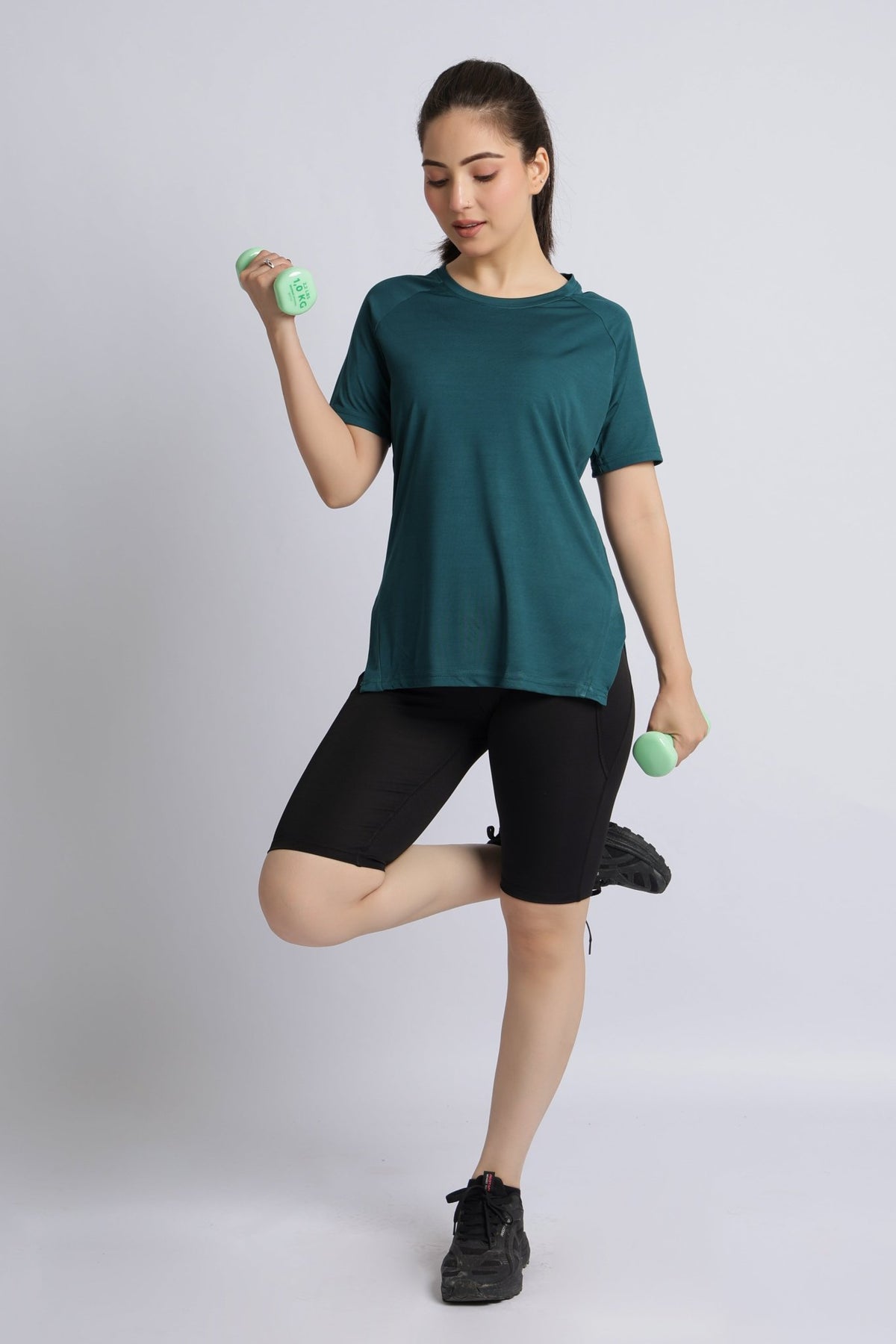 Teal active regular tshirt -Active regular tshirt