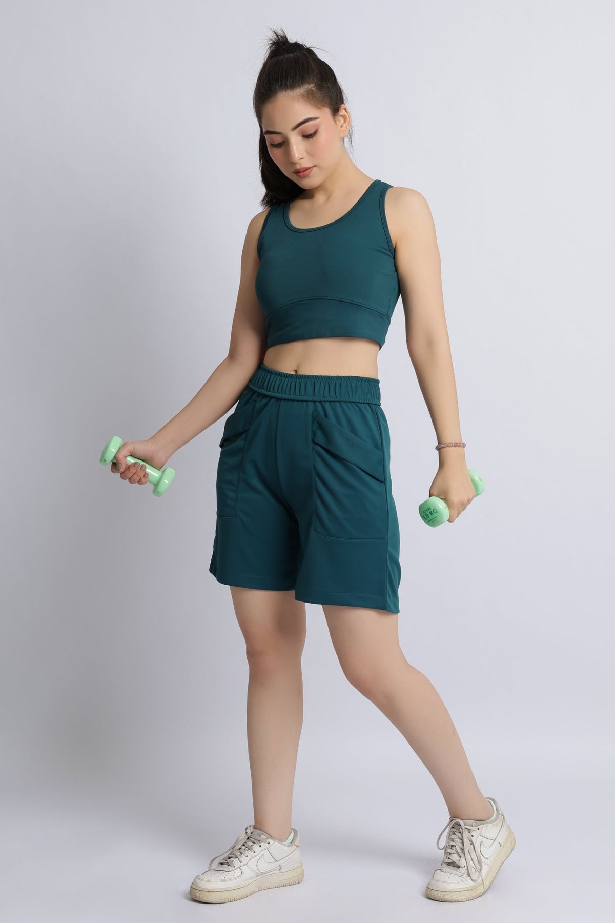 Teal active relax shorts -Active relax shorts