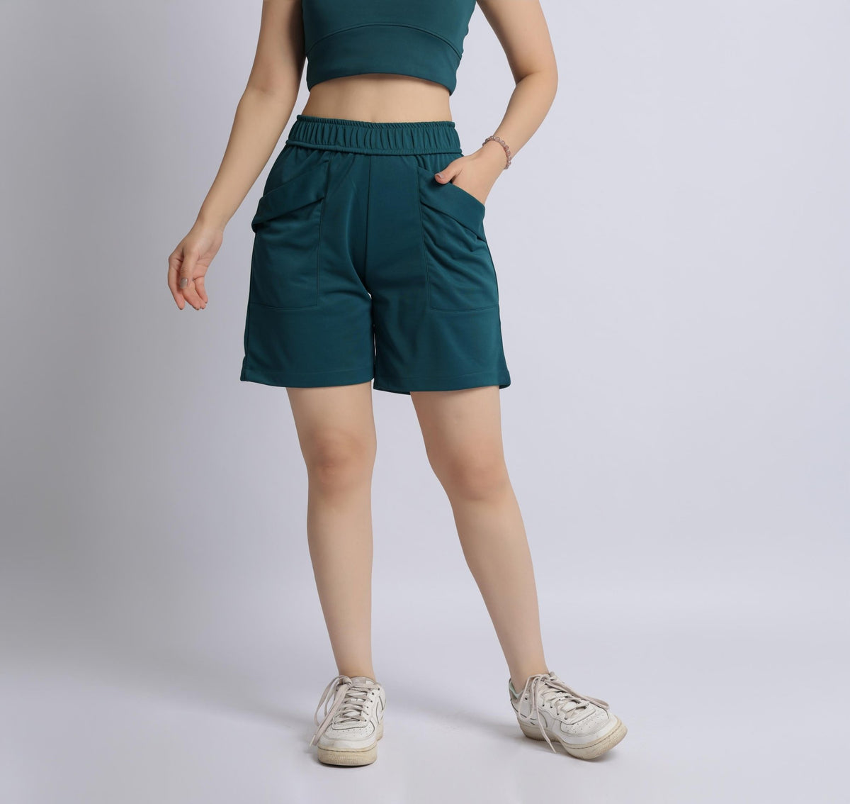 Teal active relax shorts -Active relax shorts