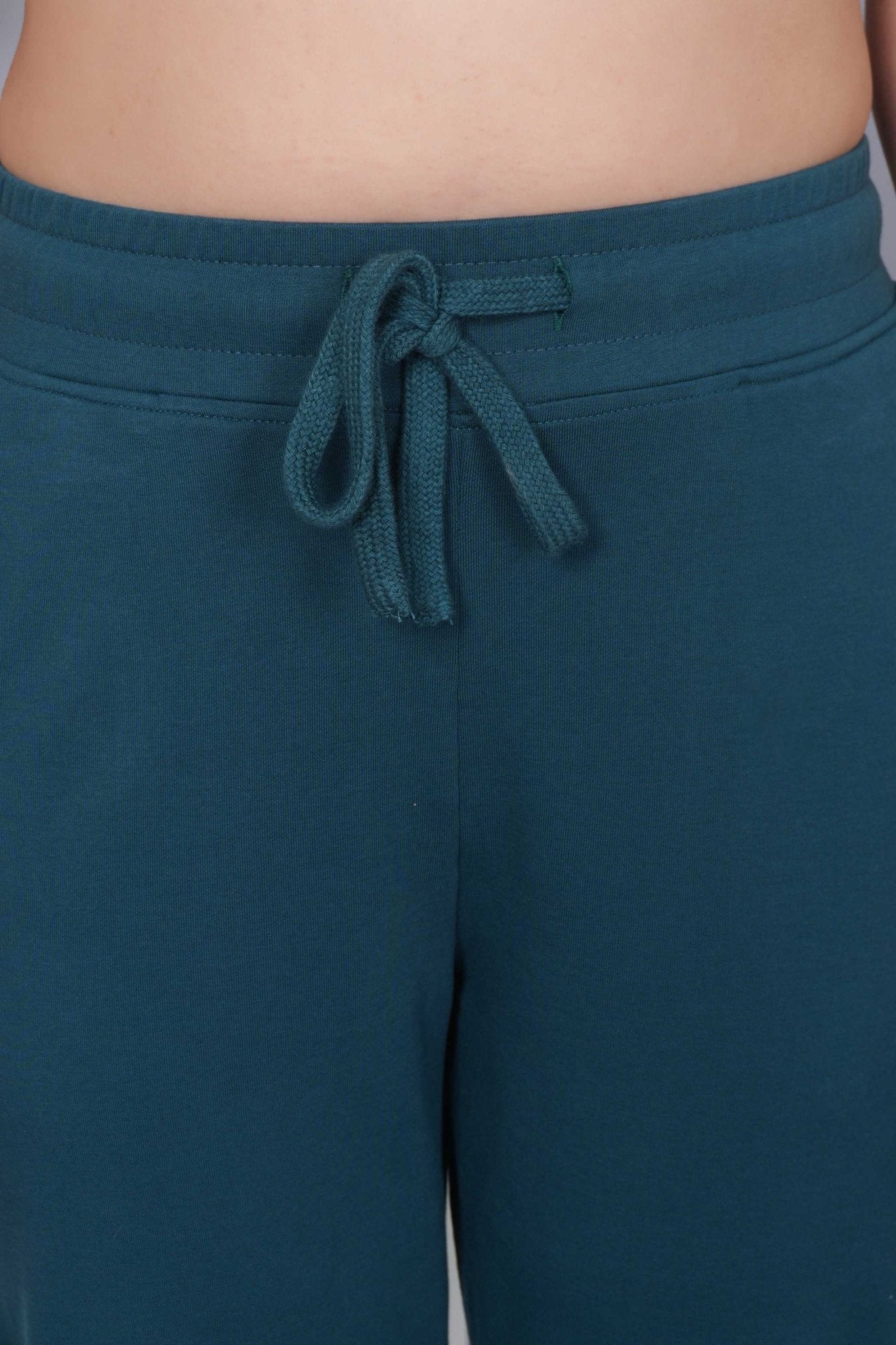 Teal all day home pants with extra comfort. [100% USA HQ Cotton Lycra] - All day home pant