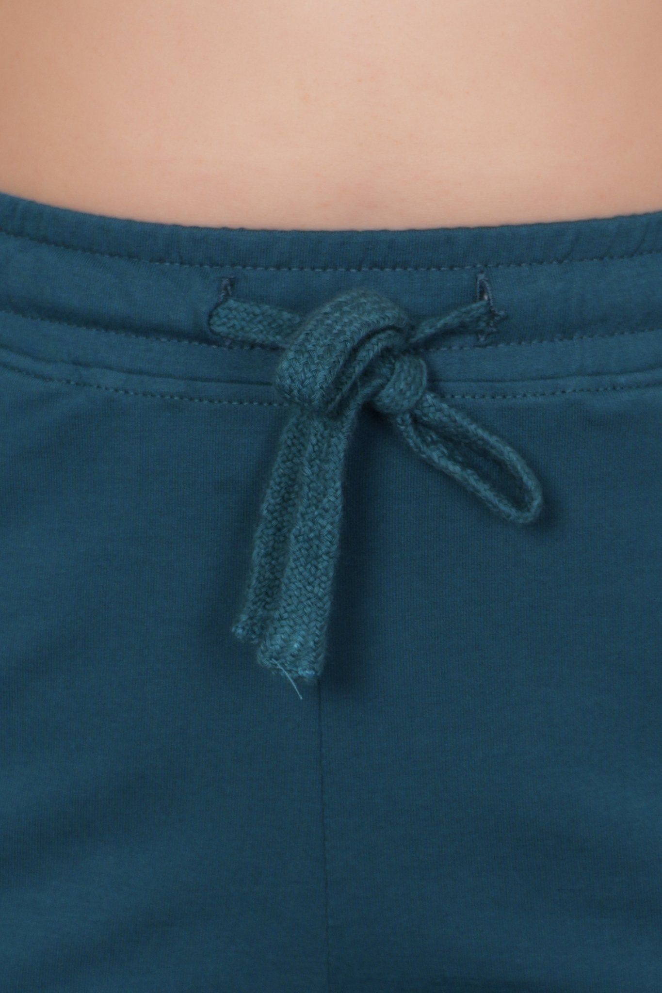 Teal all day home shorts with extra comfort. [100% USA HQ Cotton Lycra] - All day home shorts