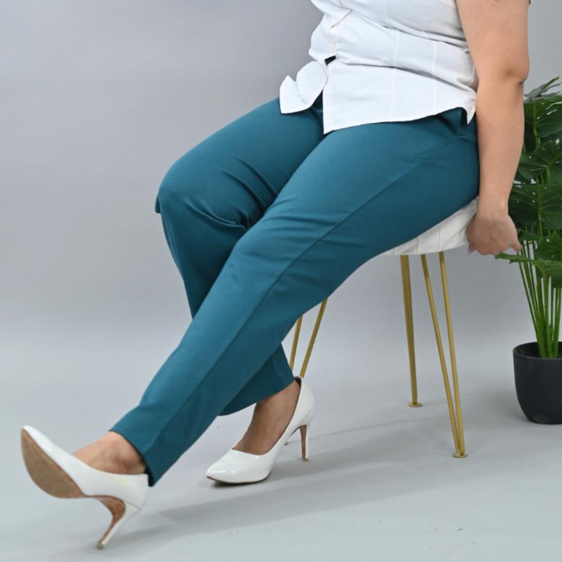 Teal plus size cigarette pencil pants \u0026 trousers for women xxxxl to xxxxxl.