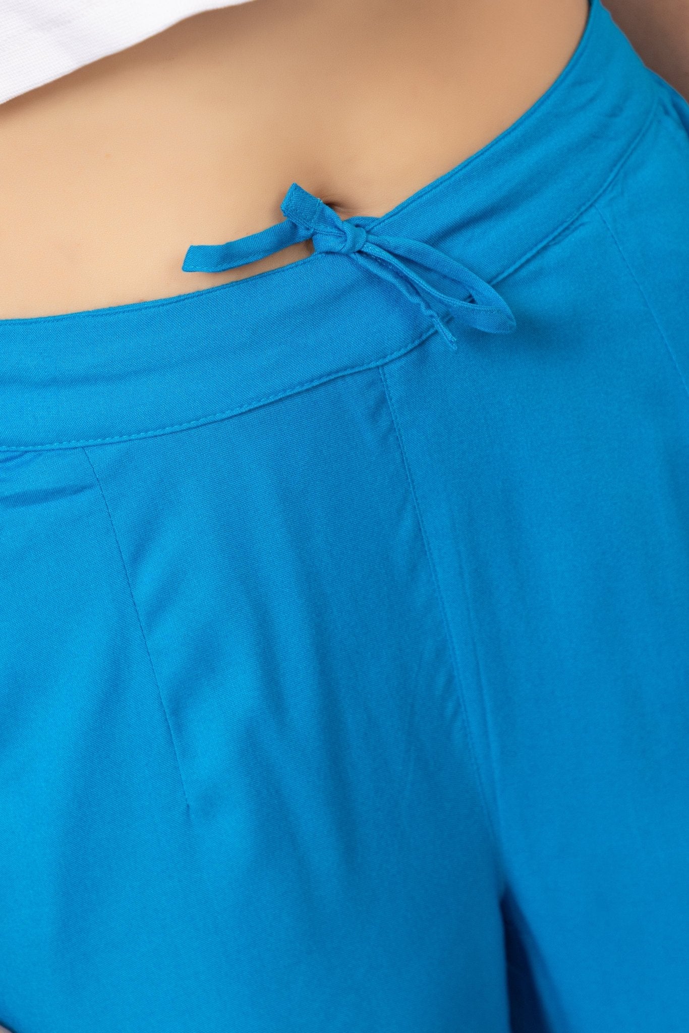 Terquoise blue rayon pant [ 100% Rayon, Liva Certified ] - Rayon pants