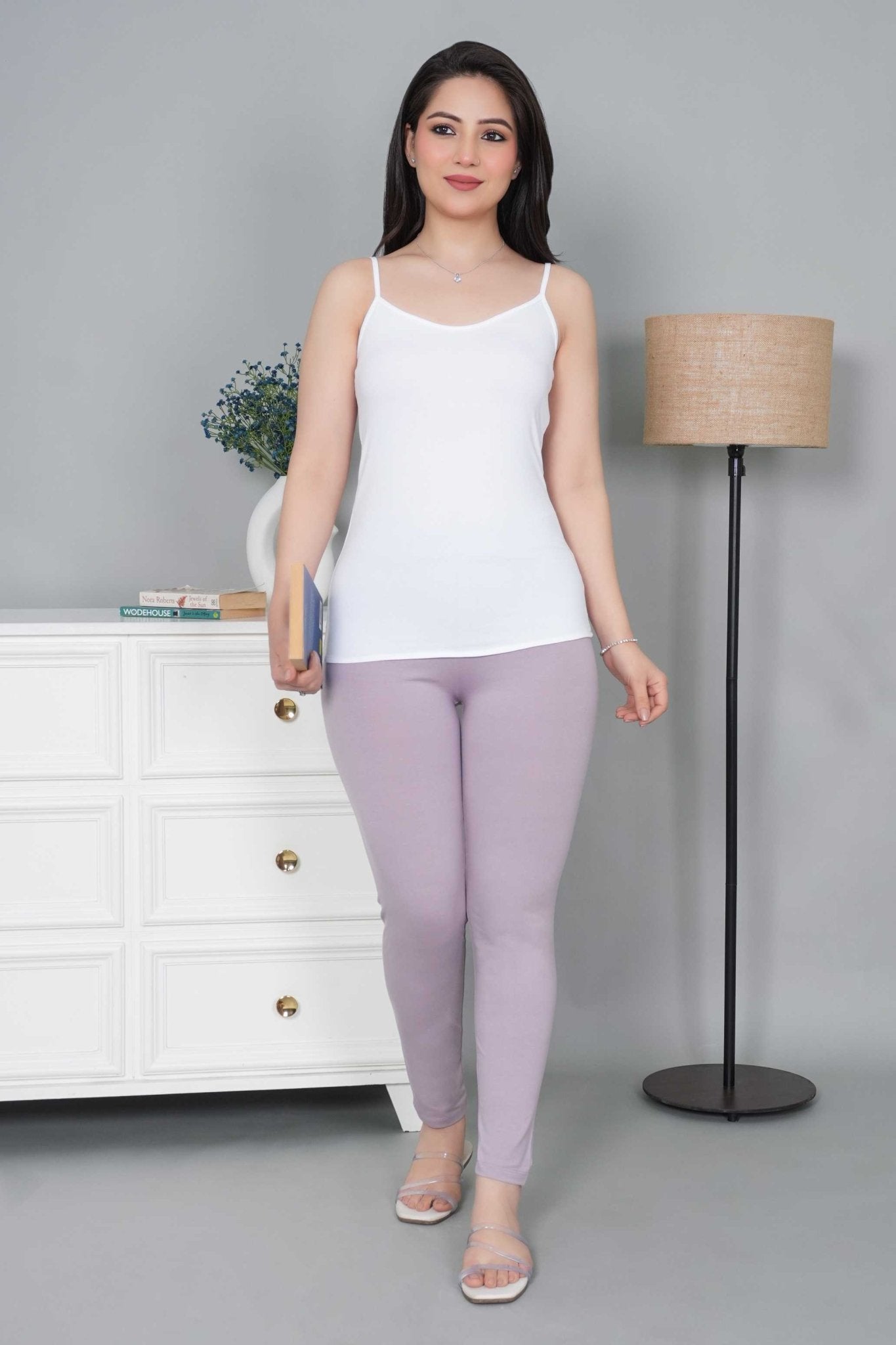White Cotton Camisole [100% Cotton spandex] - Cotton camisole
