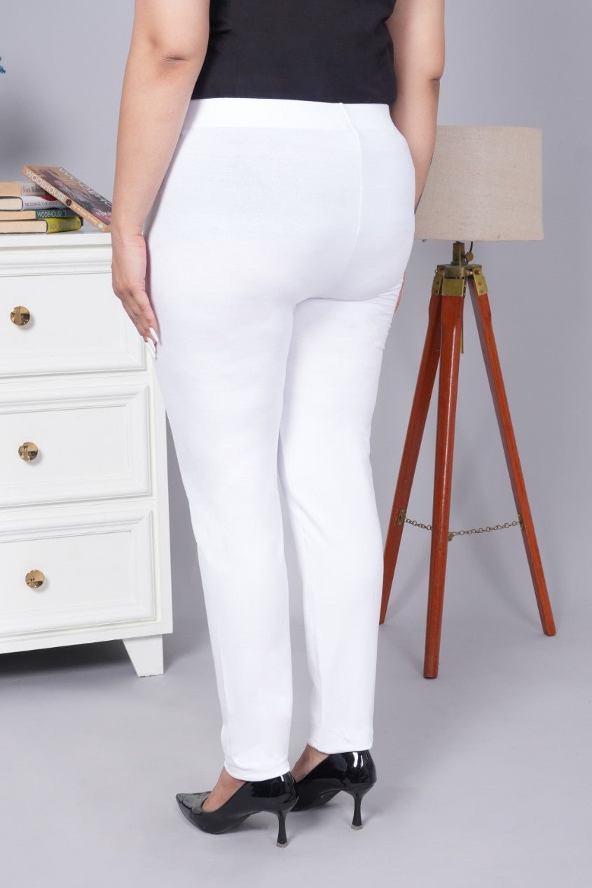 White cotton legging - Cotton leggings