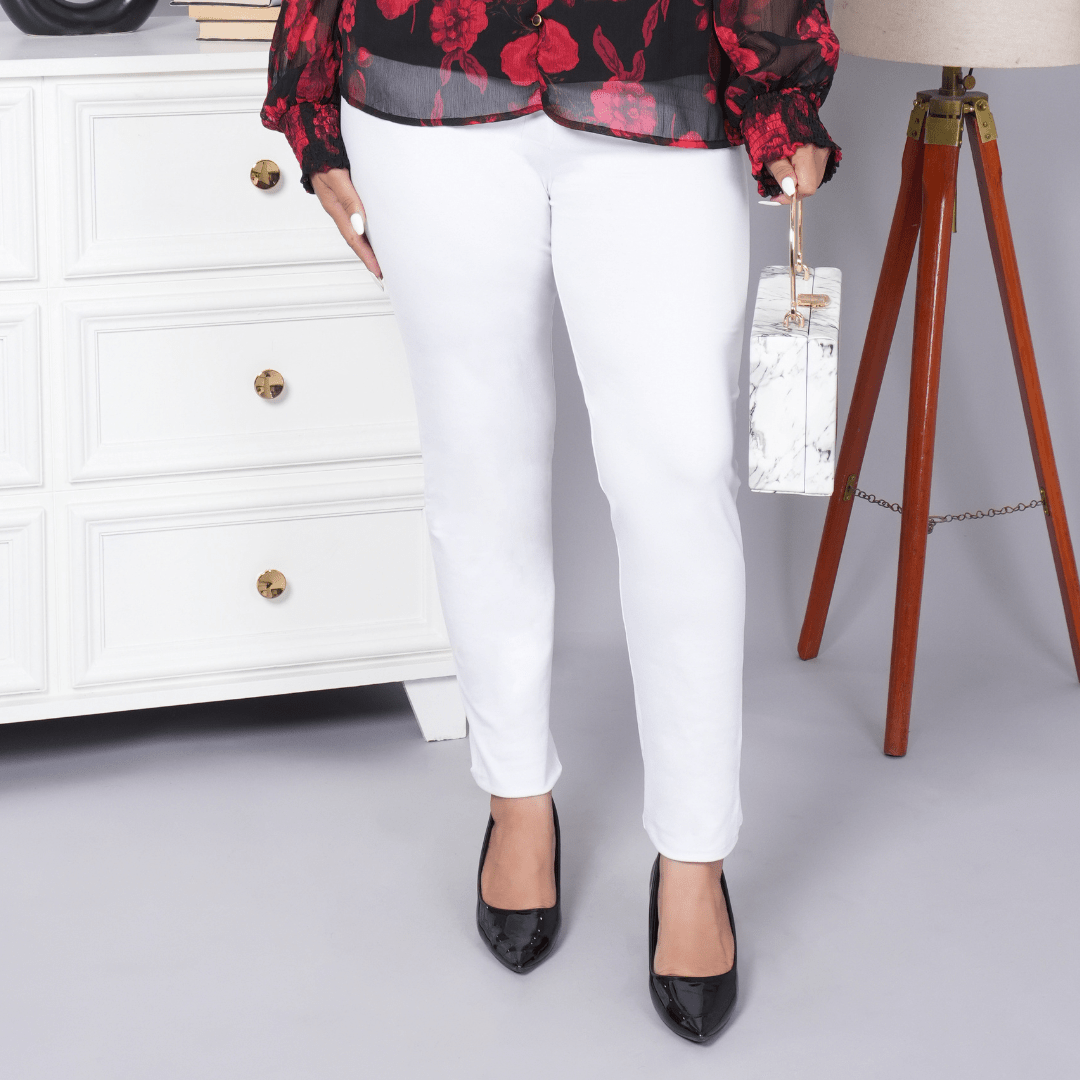 White cotton legging - Cotton leggings