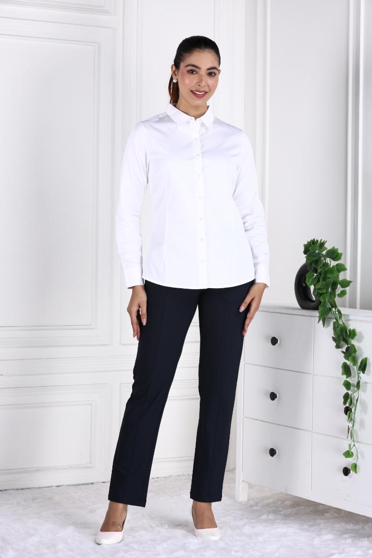 White Cotton Shirt - Cotton shirt