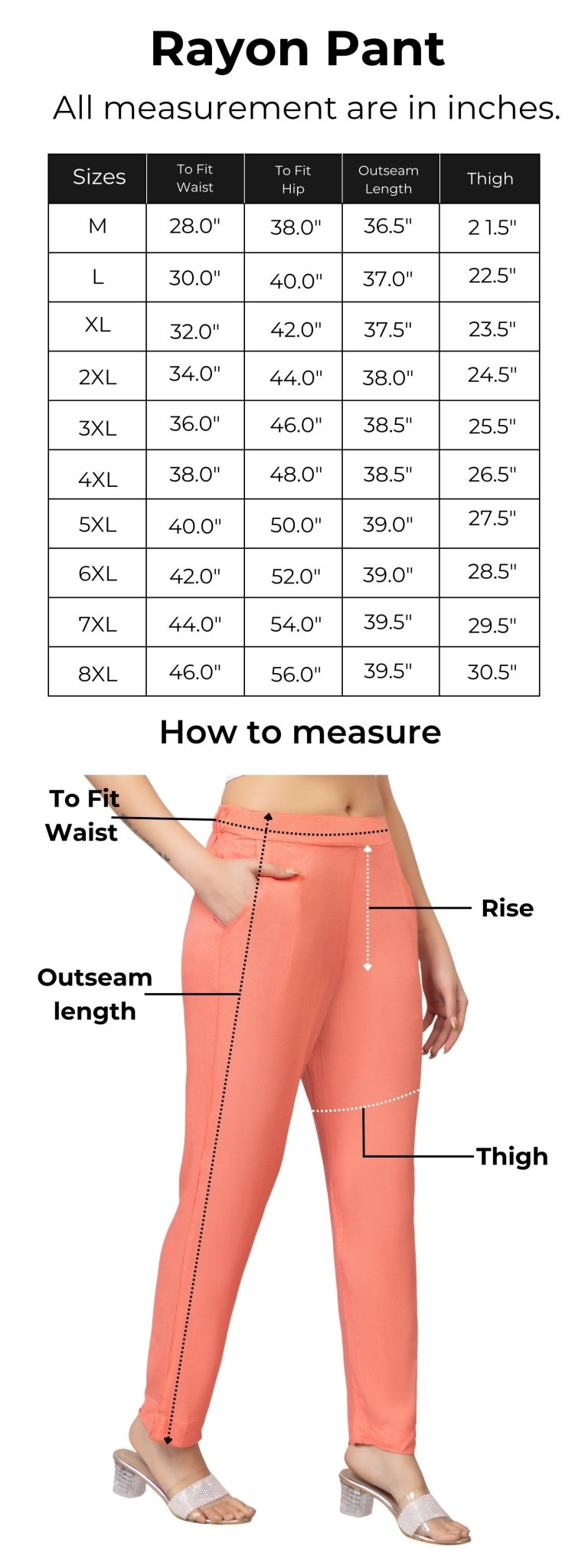 White rayon pant [ 100% Rayon, Liva Certified ] - Rayon pants