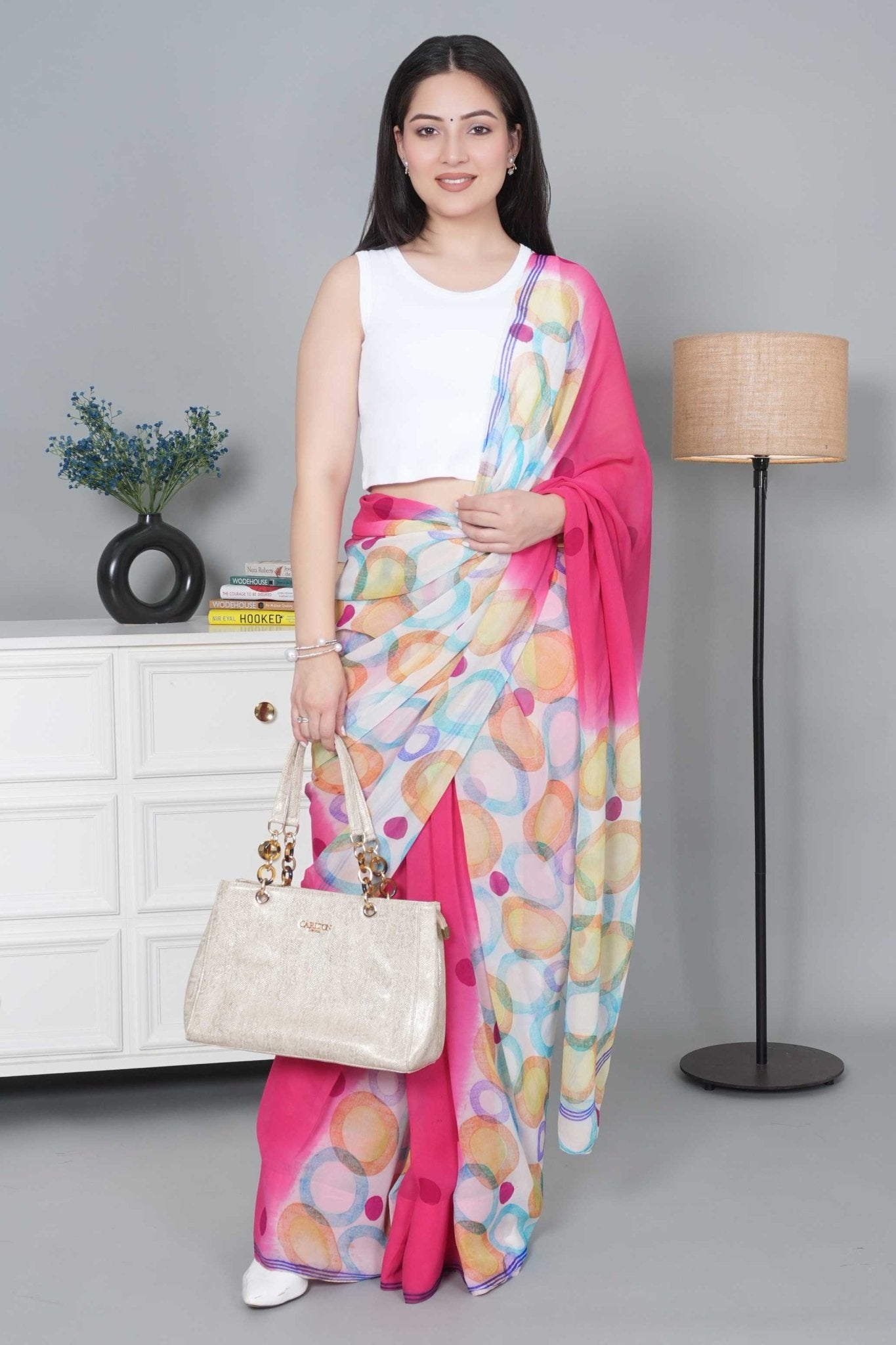 White Rib Crop Blouse [ 100% USA HQ Cotton, 280 GSM non transparent fabric ] - Rib crop blouse