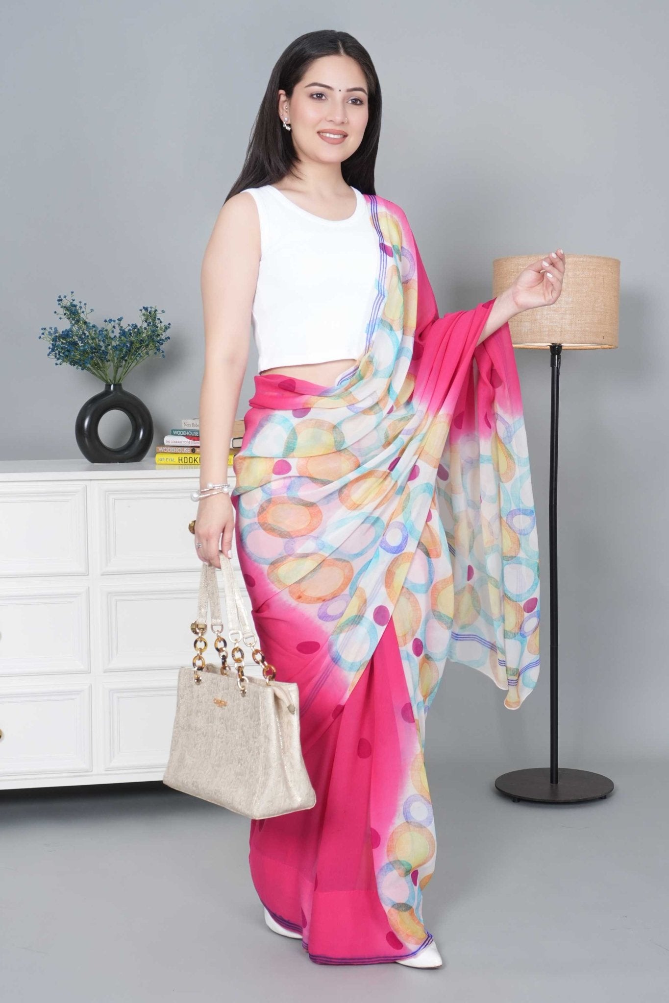 White Rib Crop Blouse [ 100% USA HQ Cotton, 280 GSM non transparent fabric ] - Rib crop blouse