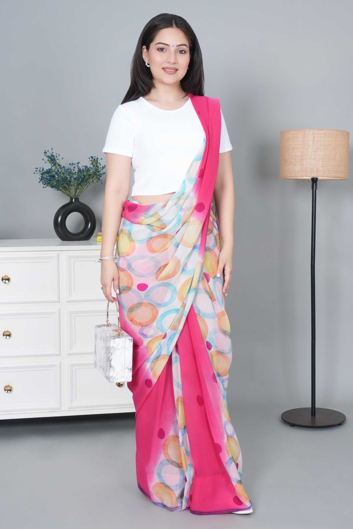 White Rib Crop Tshirt Blouse [ 100% USA HQ Cotton, 280 GSM non transparent fabric ] - Rib crop tshirt blouse