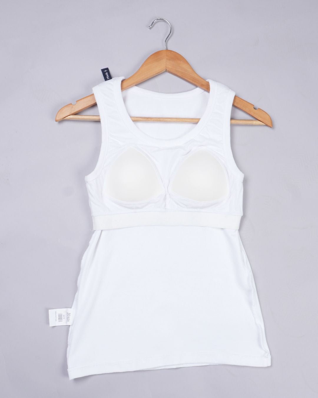 White Rib Padded Vest [ 100% USA HQ Cotton, 280 GSM non transparent fabric ] - Rib padded vest