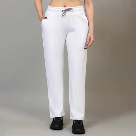 White winter warm straight fit pants - Winter straight pant