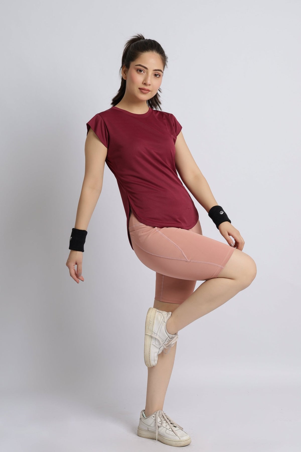 Wine active style t-shirt -Active style tshirt
