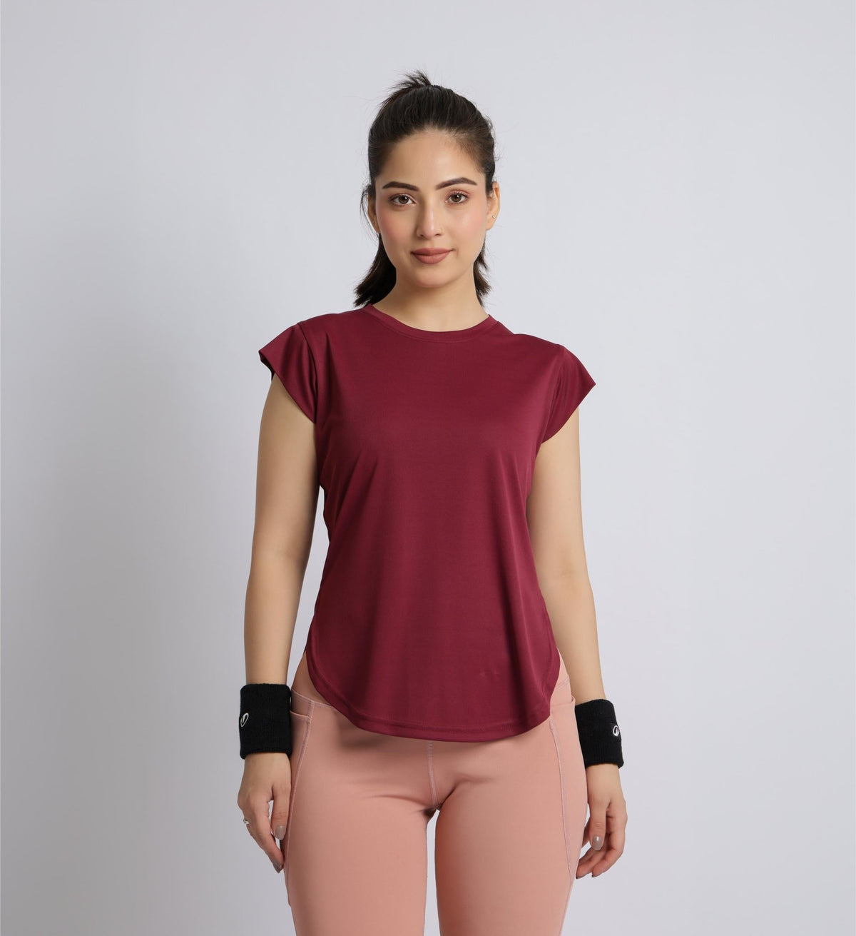 Wine active style t-shirt -Active style tshirt