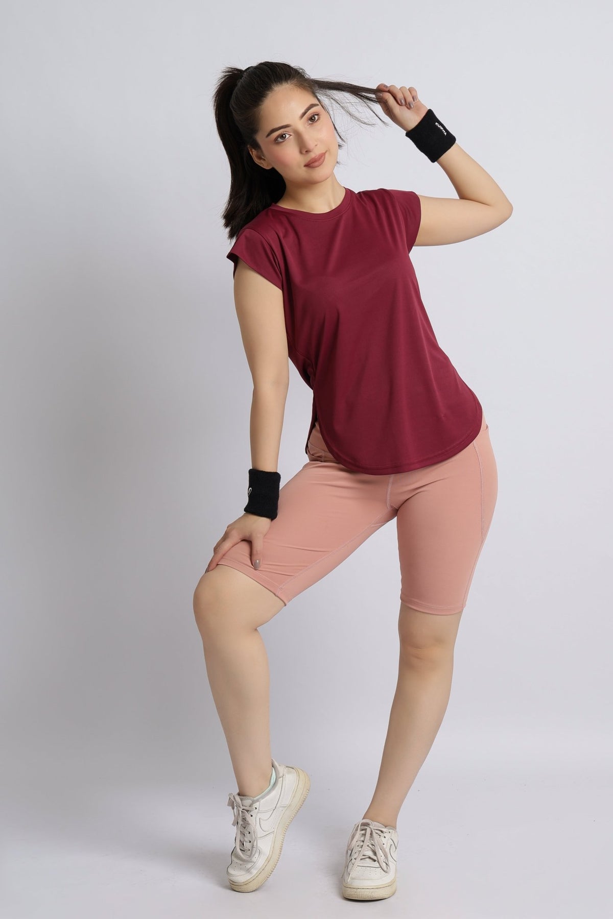 Wine active style t-shirt -Active style tshirt