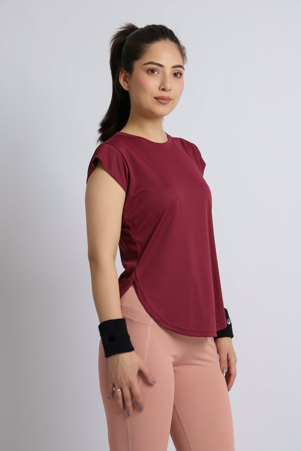 Wine active style t-shirt -Active style tshirt