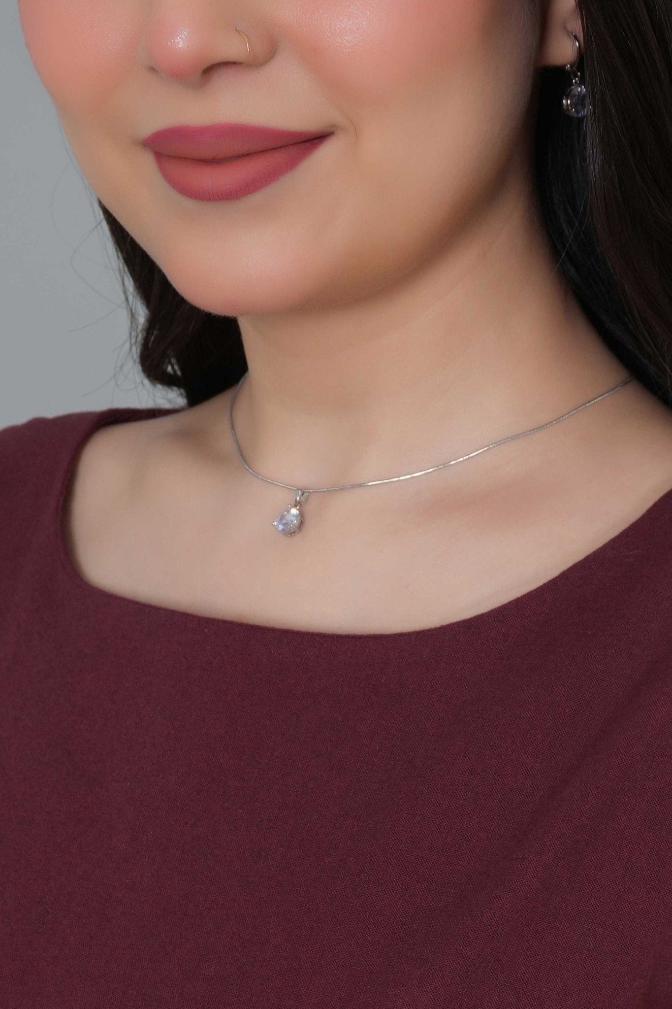 Wine cotton midi dress [100% pure cotton] - Cotton midi dress