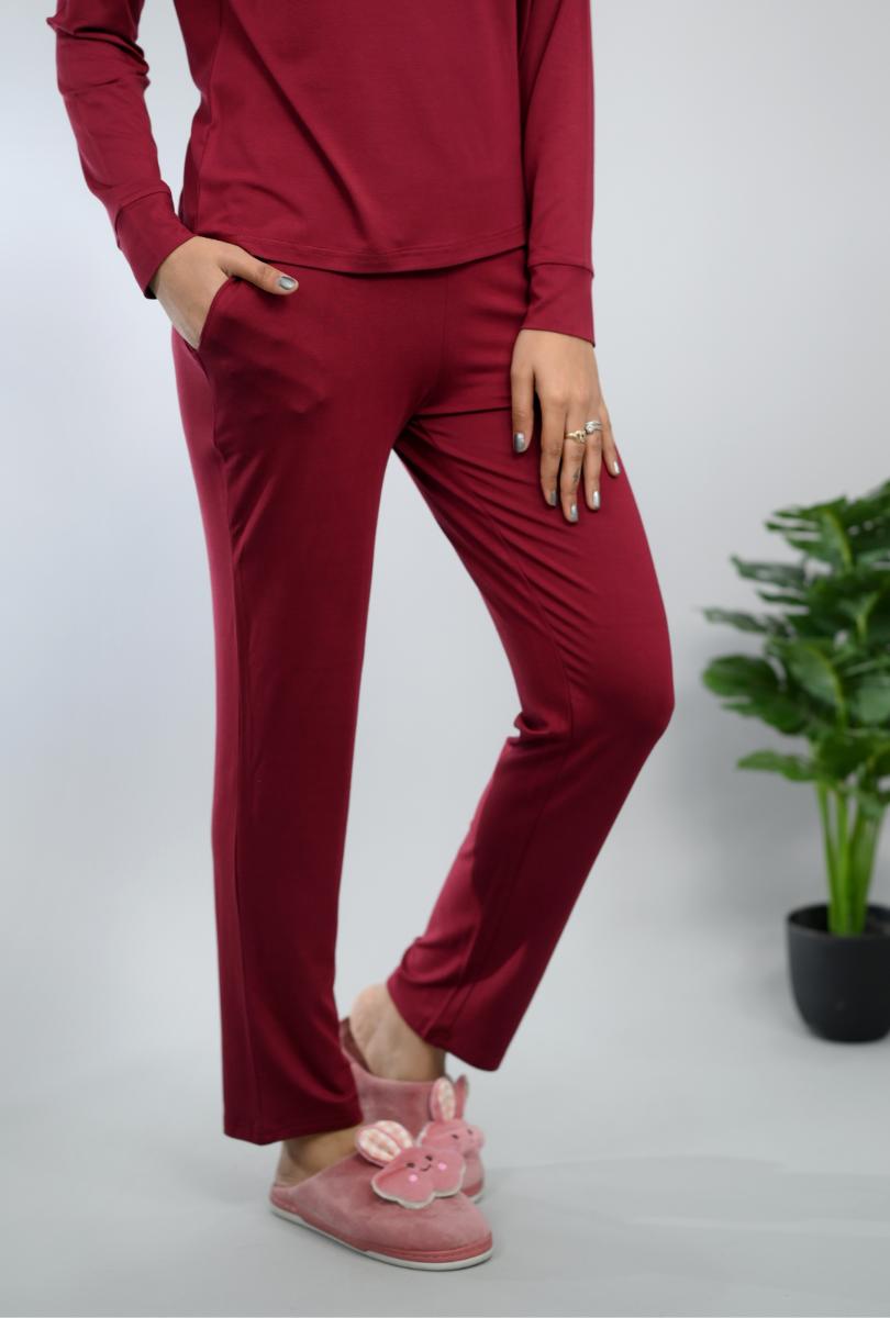 Wine loungewear coordinate set -Loungewear coordinate set