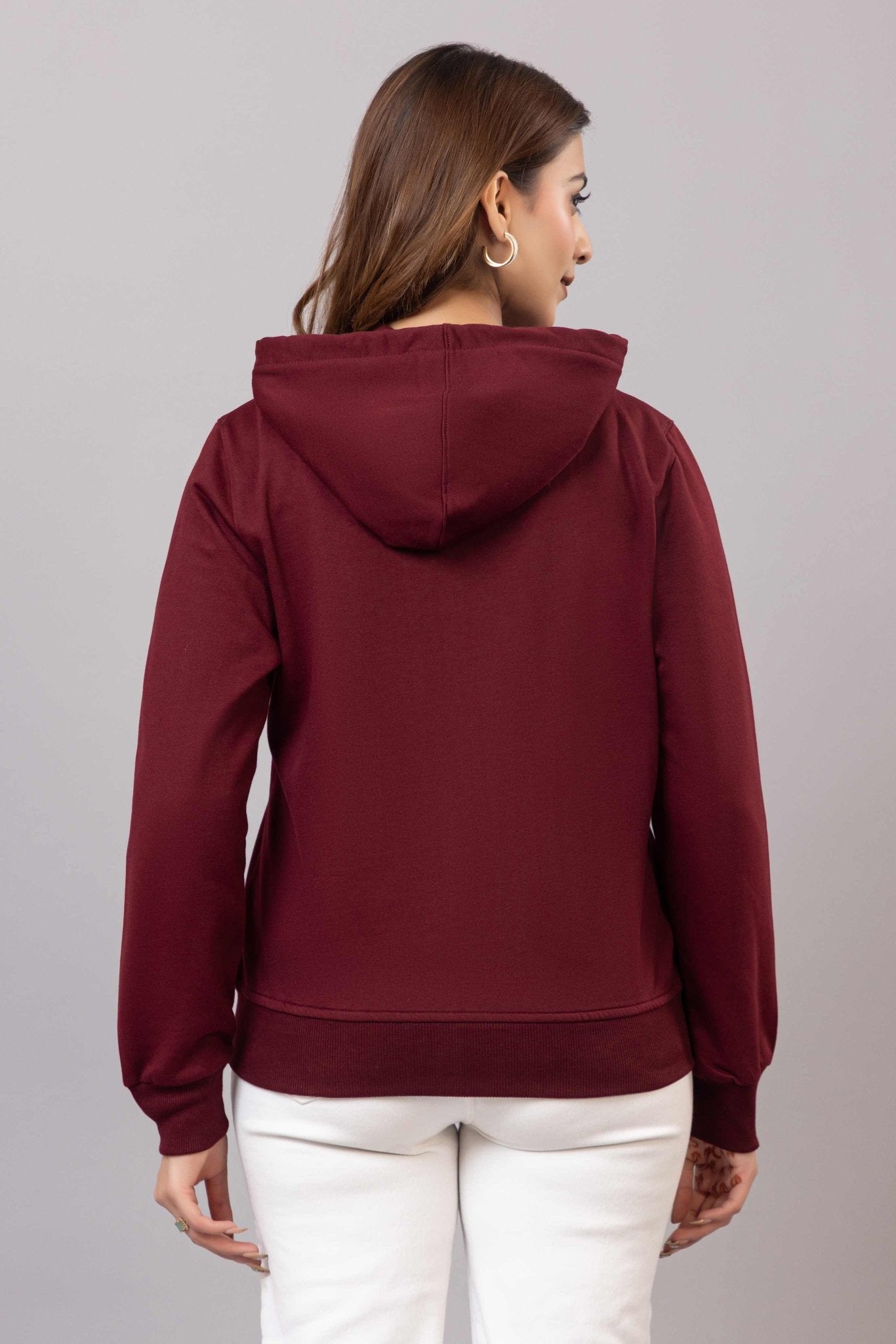 Wine winter warm hoodies with ultimate comfort - Winter hoodies
