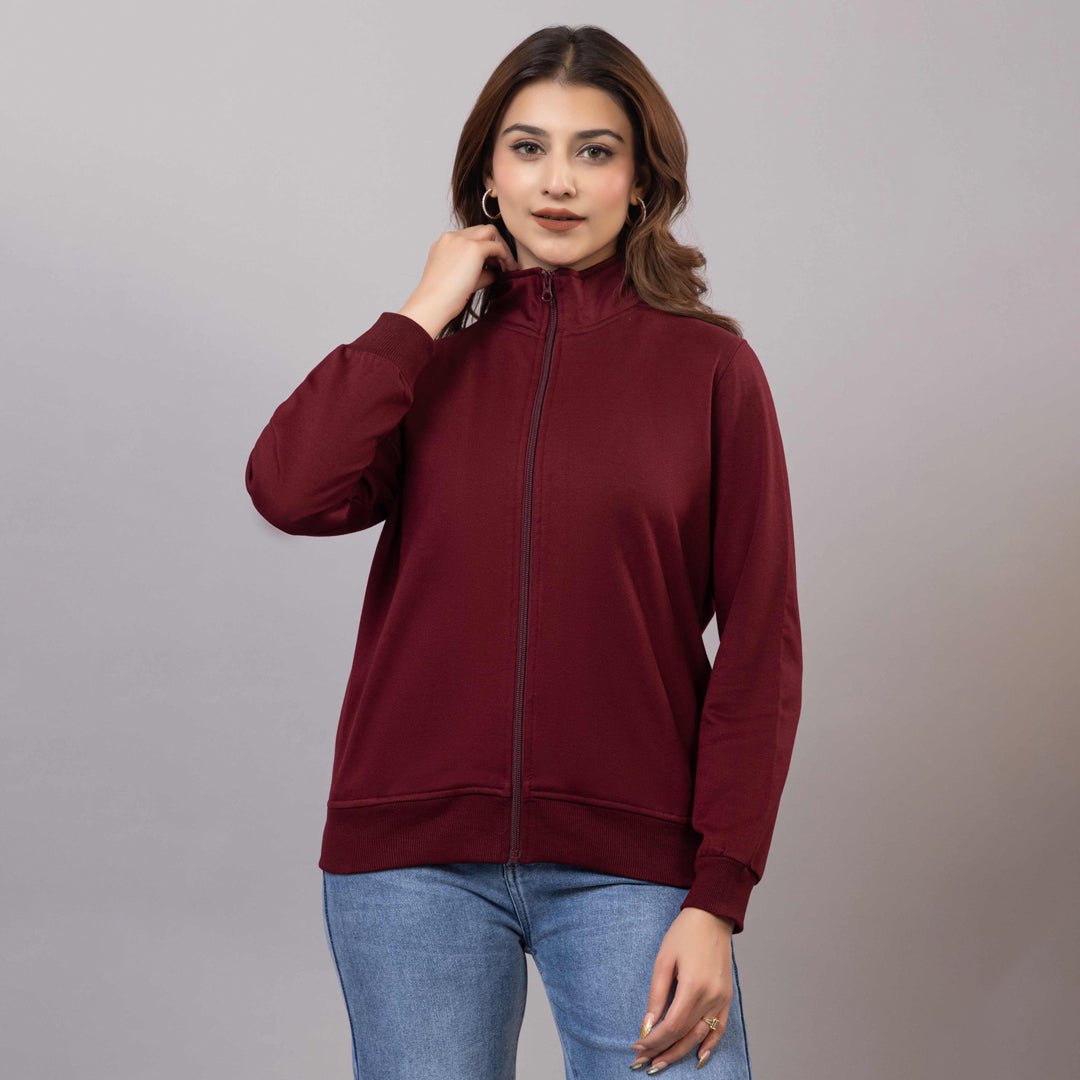 Wine winter warm sweatshirt with ultimate comfort - Winter sweatshirt
