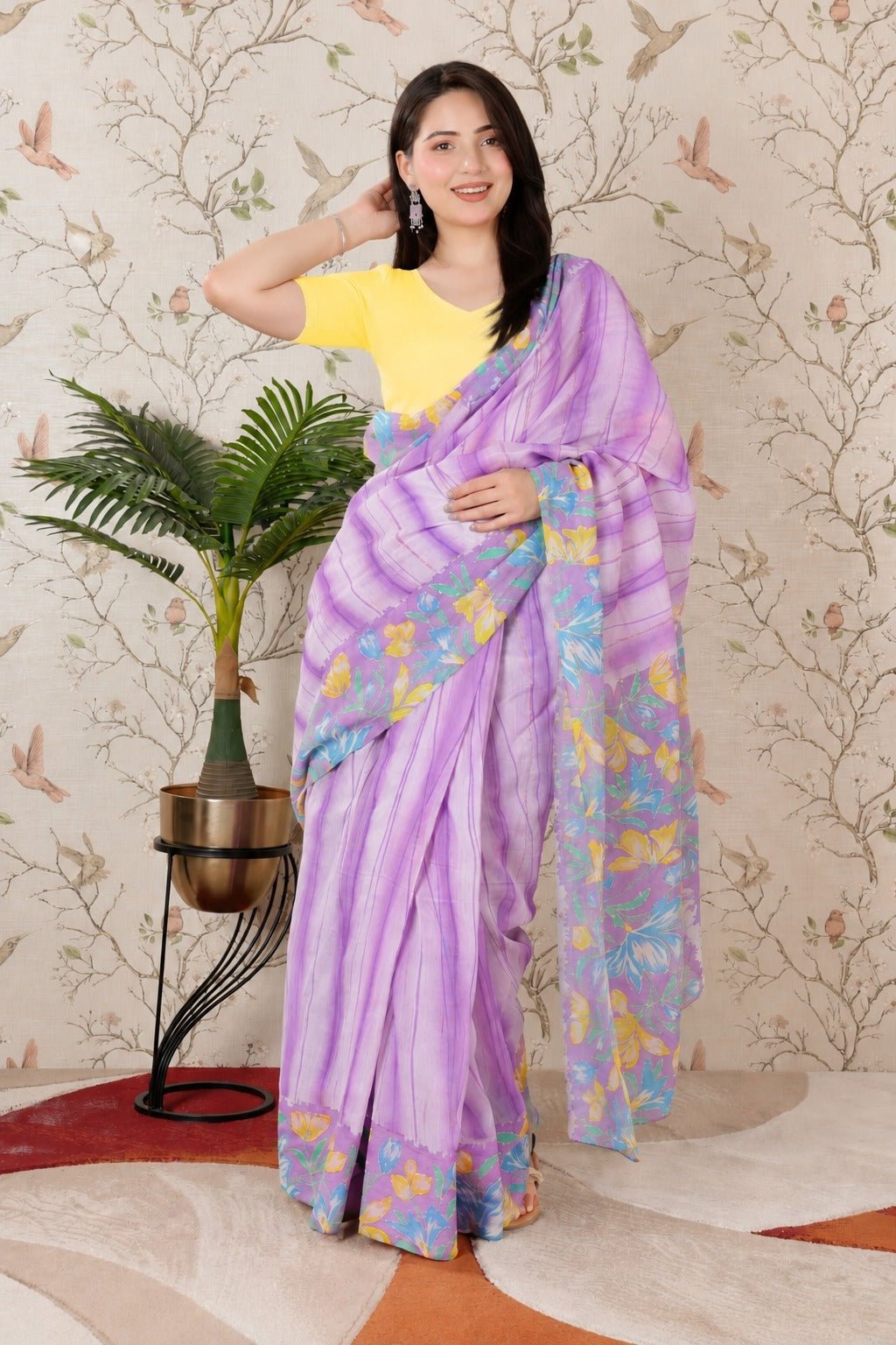 Yellow Rib Blouse [ 100% USA HQ Cotton, 280 GSM non transparent fabric ] -Rib blouse