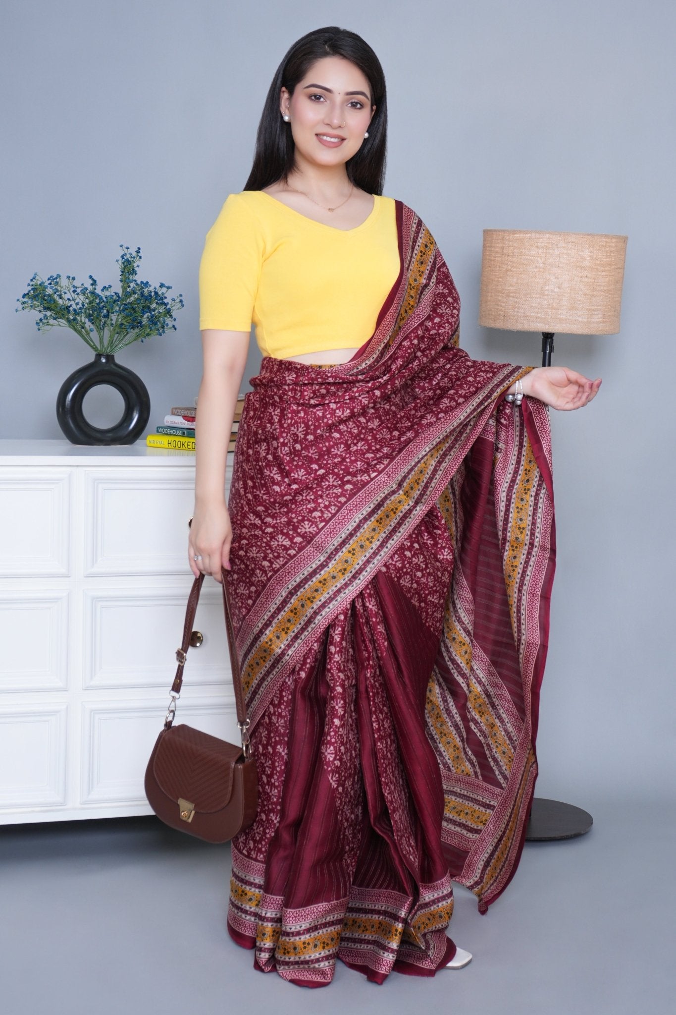 Yellow Rib Blouse [ 100% USA HQ Cotton, 280 GSM non transparent fabric ] - Rib blouse