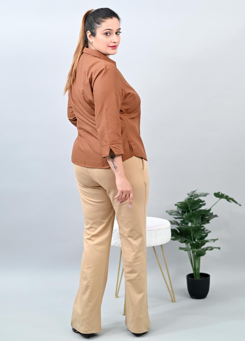 Plus size store boot cut khakis