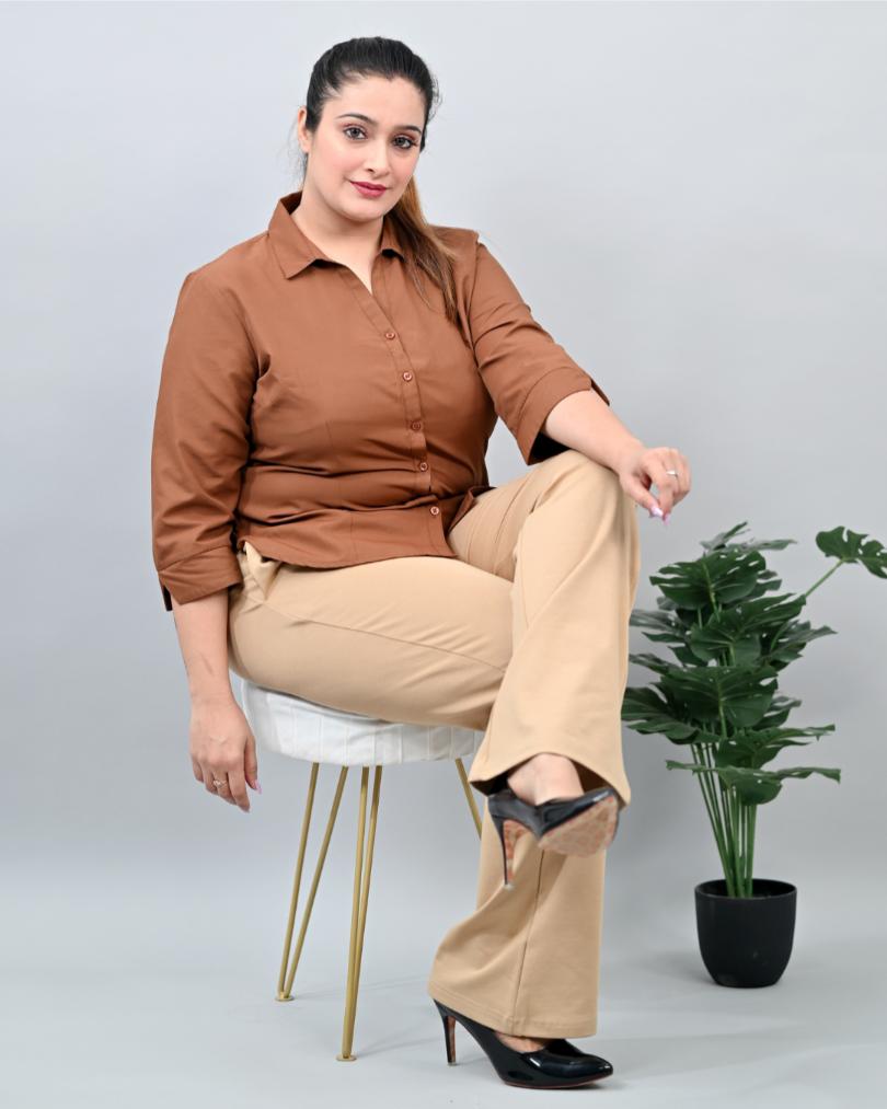 Shop Plus Size Tall Linen Stretch Amira Pant in Black, Sizes 12-30
