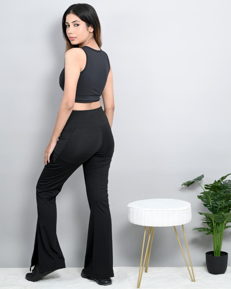 Women's Careerwear Flared Bootcut Pants - Black Bootcut Flared Pants – Moda  Xpress