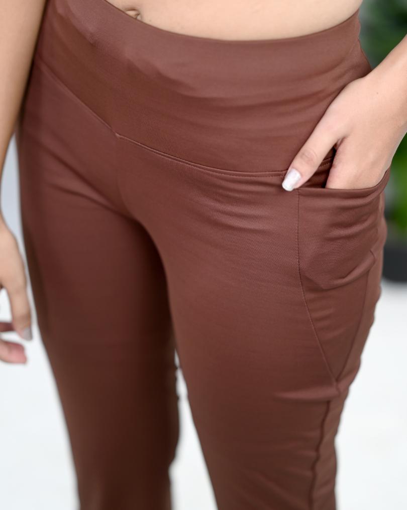 Buy Dark Brown Trousers & Pants for Women by FabbibaPrints Online | Ajio.com