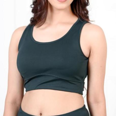 Dark Green Active Bra -Active bra