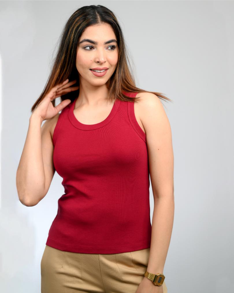 Rib top for women