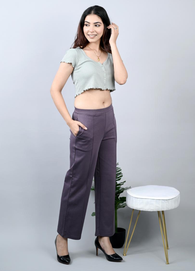 Jamun Extra Flare Fit Pants -Milano extra flare fit pants