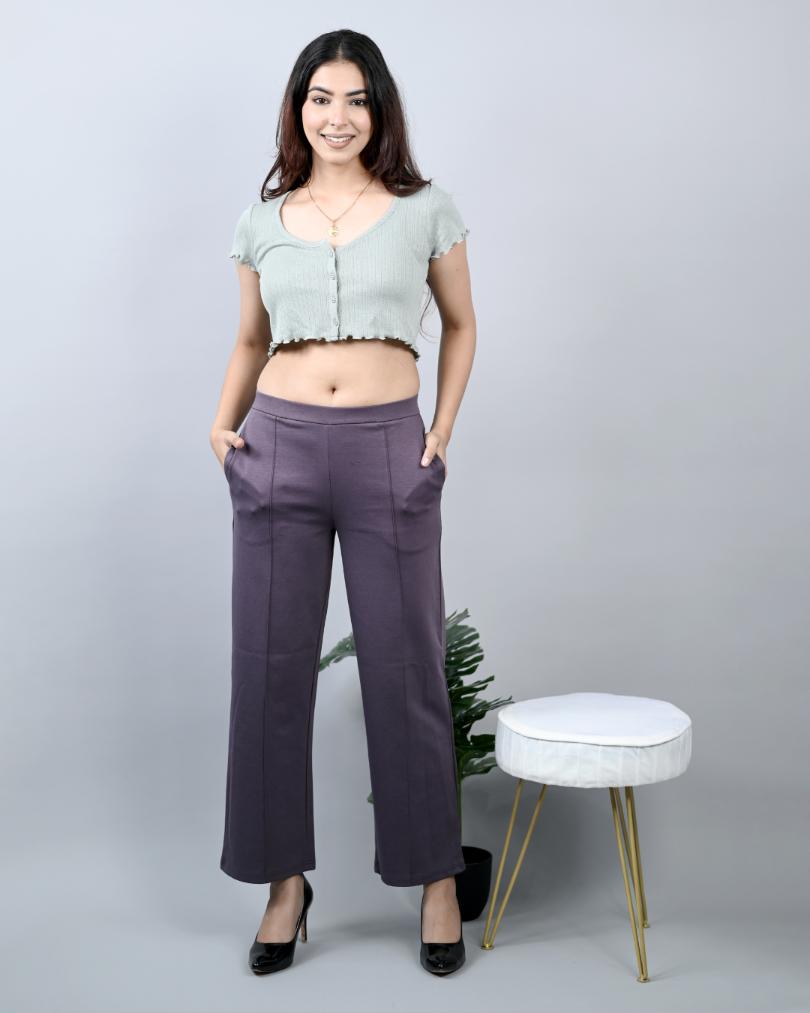 Jamun Extra Flare Fit Pants -Milano extra flare fit pants