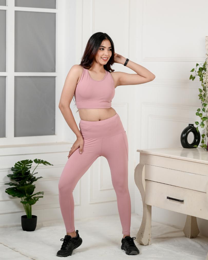 Frenchtrendz | Buy Frenchtrendz Cotton Spandex Neon Pink Ankle Leggings  Online India