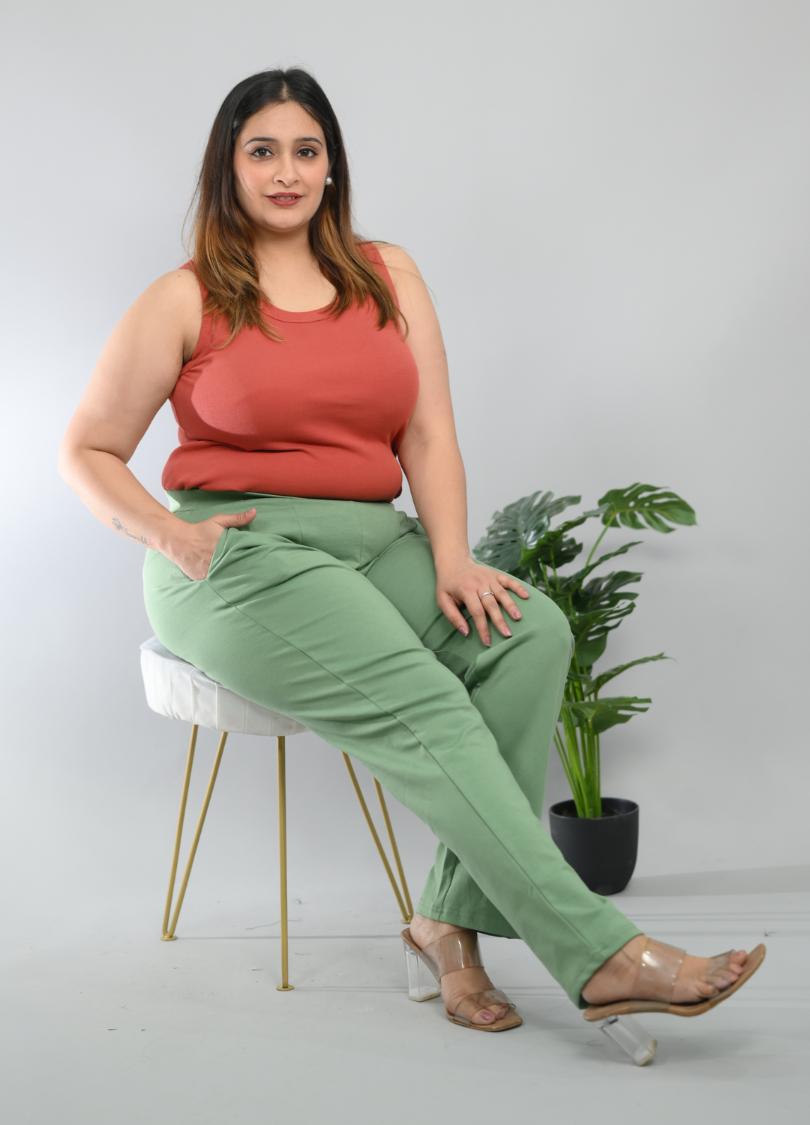London forest plus size cigarette pencil pants
